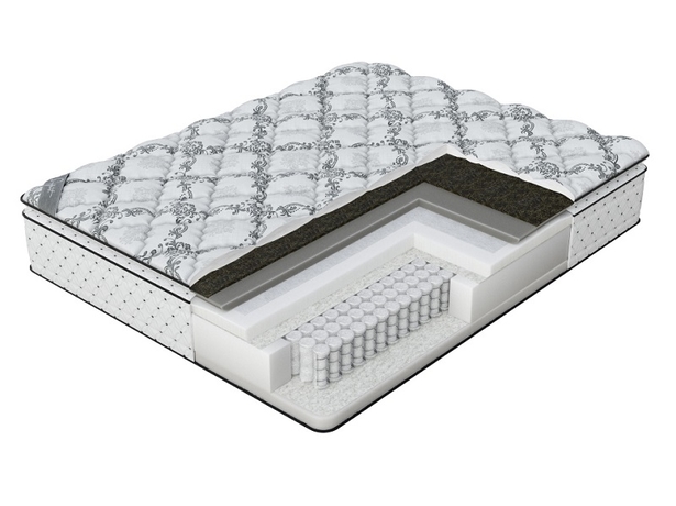 Матрас Verda Support Pillow Top, чехол Silver Lace