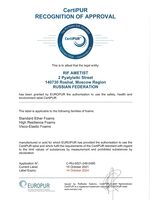 Сертификат CertiPUR