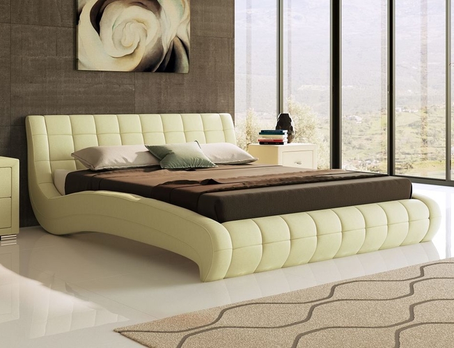 Кровать Nuvola 1 кремовая