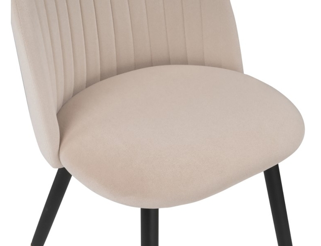 Стул на металлокаркасе Gabi beige/black/gold (Арт.15116)