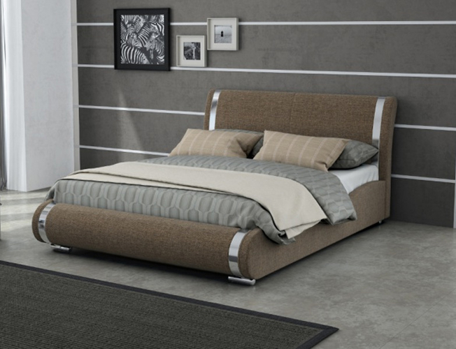 Купить кровать Corso 8 в ткани Глазго Коричневы