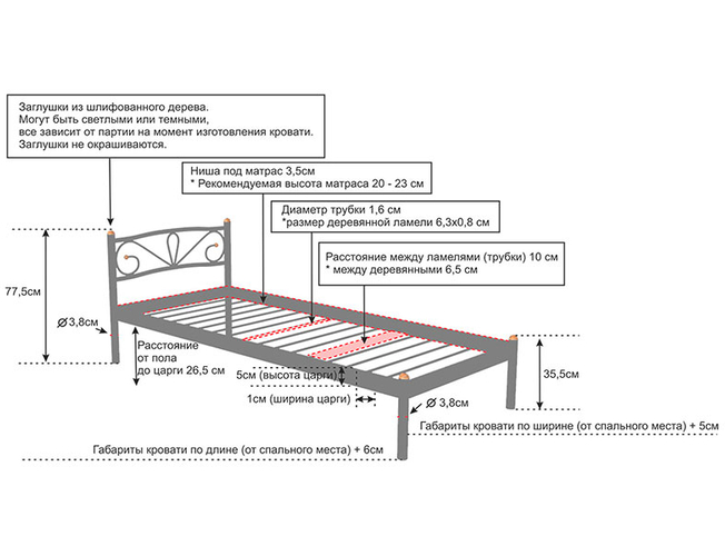 Кровать Alitte Bourbon