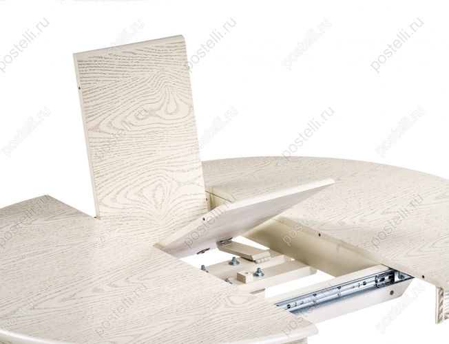 Обеденный стол Павия 100 крем с золотой патиной (Арт. 450818)