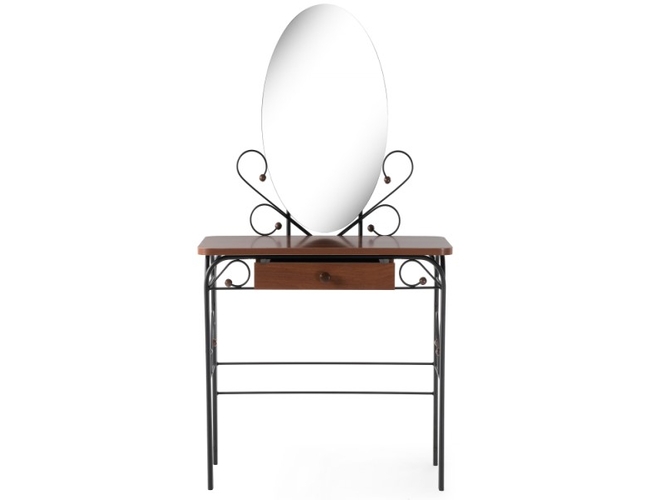 Туалетный столик Клео 3 черный/орех (Арт.446222)