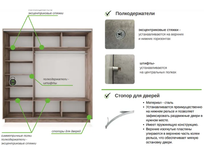 Шкаф-купе Экспресс 3-х дверный (Фото №1003 Листья золото)