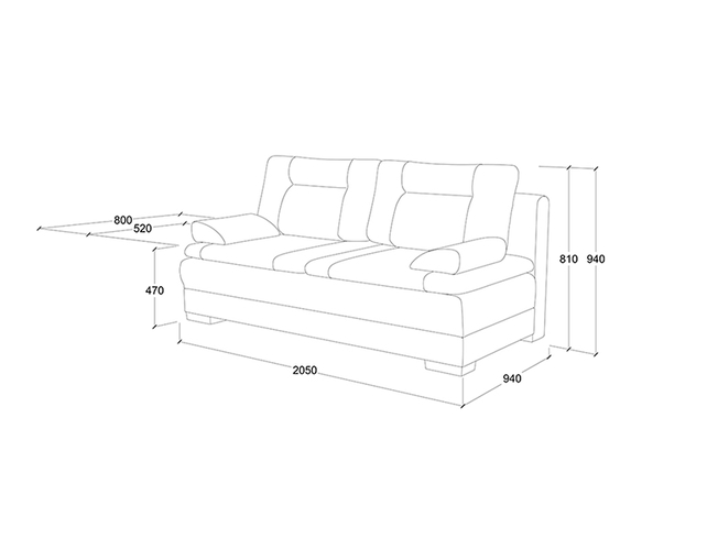 Диван кровать easy home middle