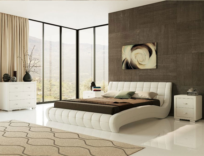 Белая кровать Nuvola 1