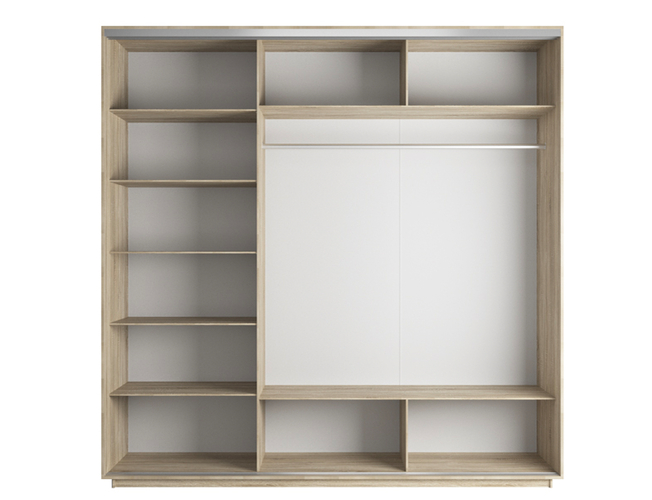 Шкаф-купе Экспресс 3-х дверный (Фото №1008 Ночная магистраль), Сонома