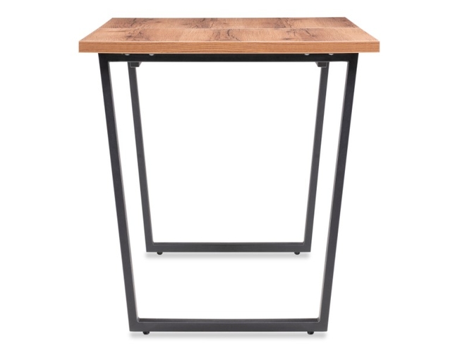 Стол раскладной Лота Лофт 140 дуб делано темный/ черный матовый (Арт.483872)