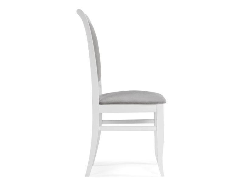 Деревянный стул Авелин серый велюр/белый (Арт.515983)