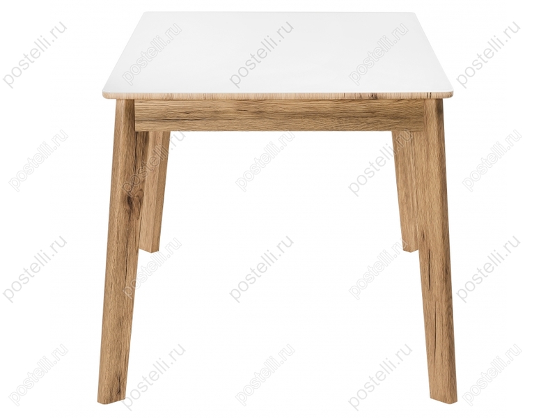 Стеклянный стол Арья дуб монтана/белый (Арт. 462109)