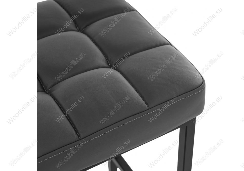 Стул Лофт кожзам темно-серый/черный матовый (Арт. 385633) сиденье